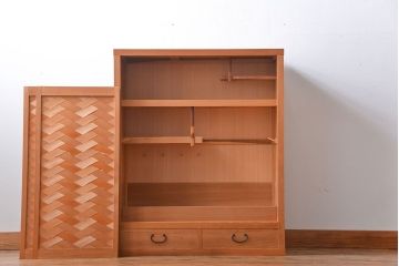 アンティーク家具　和モダン　置水屋(茶箪笥)