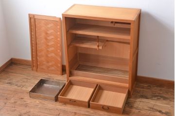 アンティーク家具　和モダン　置水屋(茶箪笥)