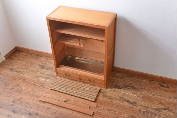 アンティーク家具　和モダン　置水屋(茶箪笥)