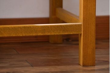 レトロ家具　昭和レトロ　ナラ材!脚付きガラスケース