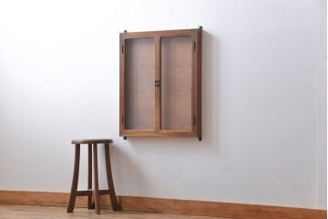 アンティーク家具　アンティーク　ナラ材　壁掛けキーケース