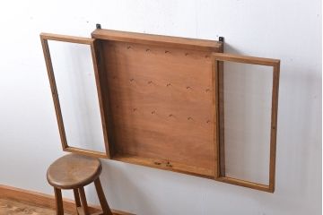 アンティーク家具　アンティーク　ナラ材　壁掛けキーケース