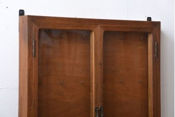 アンティーク家具　アンティーク　ナラ材　壁掛けキーケース