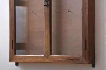 アンティーク家具　アンティーク　ナラ材　壁掛けキーケース