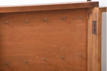 アンティーク家具　アンティーク　ナラ材　壁掛けキーケース