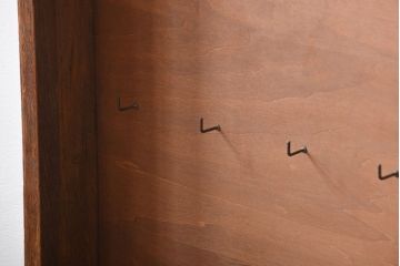 アンティーク家具　アンティーク　ナラ材　壁掛けキーケース