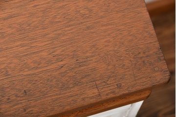 アンティーク家具　黒板扉付き!おうちカフェ風　気泡ガラス入り脚付き収納戸棚