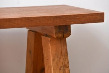 アンティーク家具　古い木のアンティークベンチ