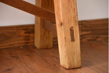 アンティーク家具　古い木のアンティークベンチ