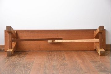 アンティーク家具　古い木のアンティークベンチ