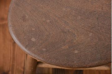 アンティーク家具　イギリスアンティーク　お洒落なハイスツール(1)