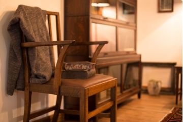 アンティーク家具　【イギリスアンティーク・大きなチェア2脚セット】イギリスアンティーク　オーク材　大きなアームチェア2脚セット