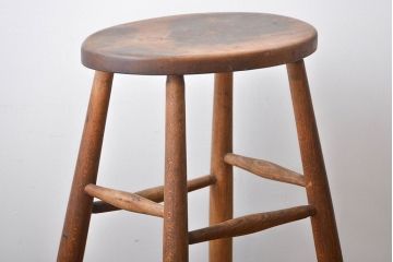 アンティーク家具　イギリスアンティーク　お洒落なハイスツール(椅子、チェア)(2)