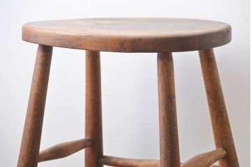 アンティーク家具　イギリスアンティーク　お洒落なハイスツール(椅子、チェア)(2)