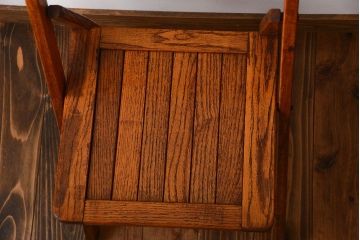 アンティーク家具　イギリスアンティーク　フォールディングチェア2脚セット(1)