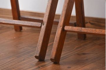 アンティーク家具　イギリスアンティーク　フォールディングチェア2脚セット(1)