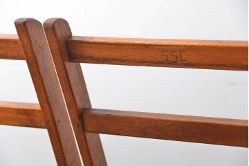 アンティーク家具　イギリスアンティーク　フォールディングチェア2脚セット(1)