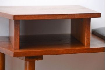 ヴィンテージ家具　北欧ビンテージ　チーク材　ベンチテーブル