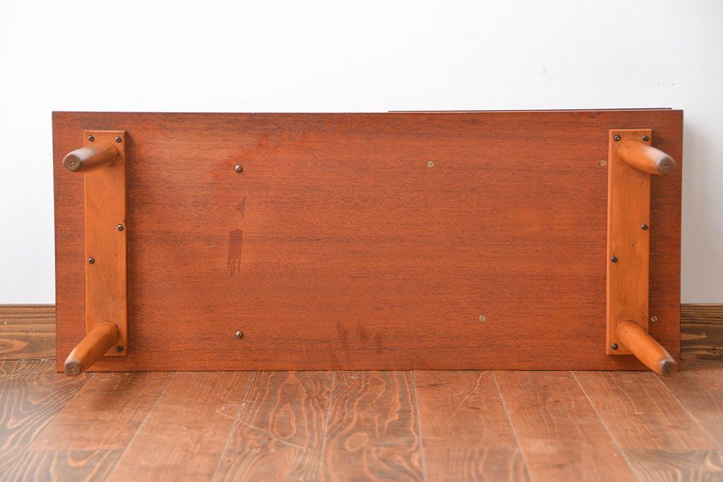 ヴィンテージ家具　北欧ビンテージ　チーク材　ベンチテーブル