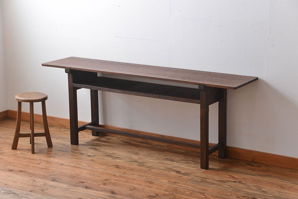 アンティーク家具　アンティーク　横長テーブル(1)