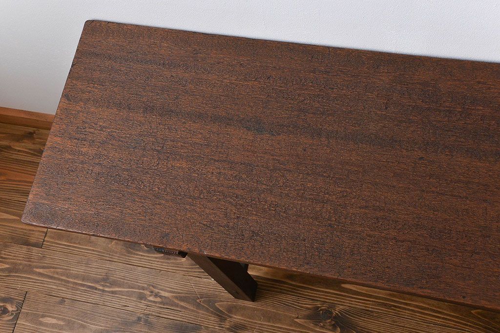 アンティーク家具　アンティーク　横長テーブル(1)