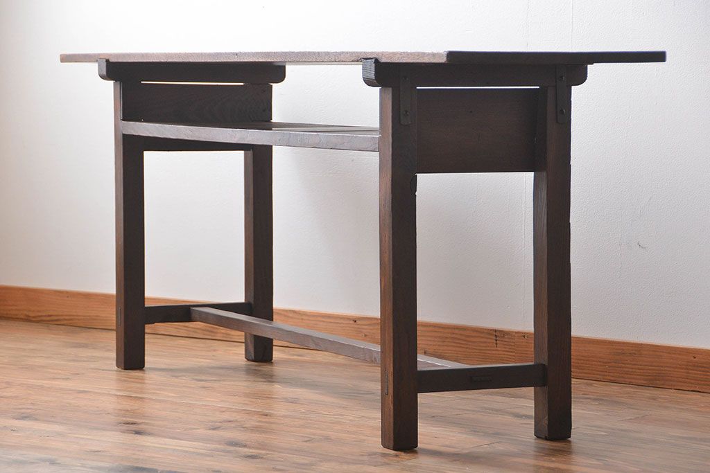 アンティーク家具　アンティーク　横長テーブル(1)