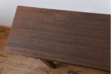 アンティーク家具　アンティーク　シンプルな横長テーブル(作業台)(2)