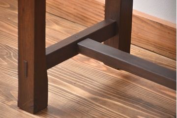アンティーク家具　アンティーク　シンプルな横長テーブル(作業台)(2)