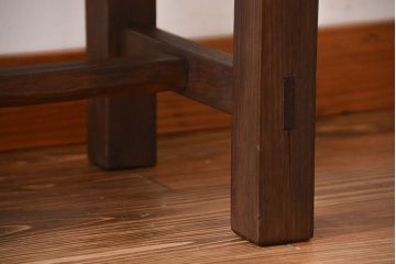 アンティーク家具　アンティーク　シンプルな横長テーブル(作業台)(2)