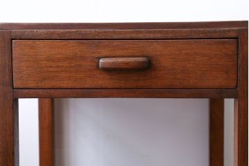 アンティーク家具　イギリスアンティーク　引き出し付きサイドテーブル