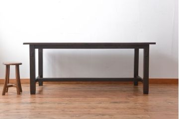 アンティーク家具　大正ロマン　カバ材　大きなダイニングテーブル