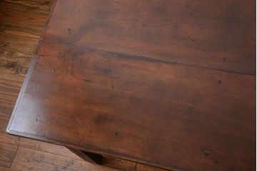アンティーク家具　大正ロマン　カバ材　大きなダイニングテーブル