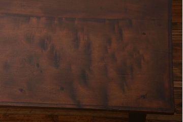 アンティーク家具　大正ロマン　カバ材　大きなダイニングテーブル