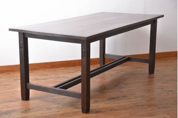 アンティーク家具　大正ロマン　カバ材　大きなダイニングテーブル