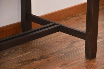 アンティーク家具　大正ロマン　カバ材　大きなダイニングテーブル