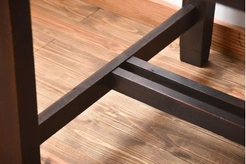 アンティーク家具　大正ロマン　カバ材　大きなダイニングテーブル