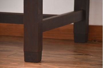 アンティーク家具　大正ロマン　カバ材　大きなダイニングテーブル