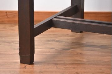 アンティーク家具　大正ロマン　カバ材　大きなダイニングテーブル