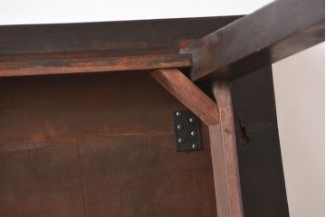 アンティーク家具　大正ロマン　カバ材　大きなダイニングテーブル