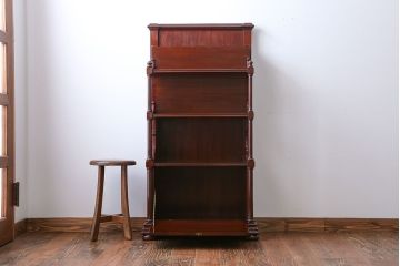 アンティーク家具 イギリスアンティーク マホガニー材 上質なブックシェルフ