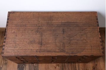 アンティーク家具　 古民具・骨董　黒柿材ふちの小引き出し