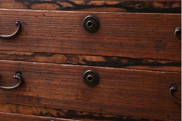 アンティーク家具　 古民具・骨董　黒柿材ふちの小引き出し