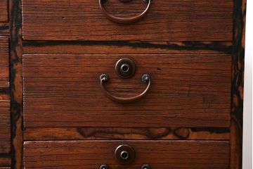 アンティーク家具　 古民具・骨董　黒柿材ふちの小引き出し