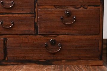 アンティーク家具　 古民具・骨董　黒柿材ふちの小引き出し