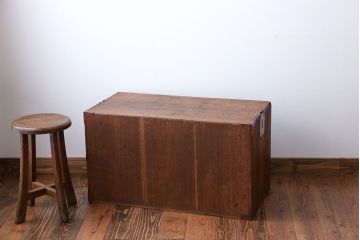 アンティーク家具　 古民具・骨董　黒柿材ふちの小引き出し