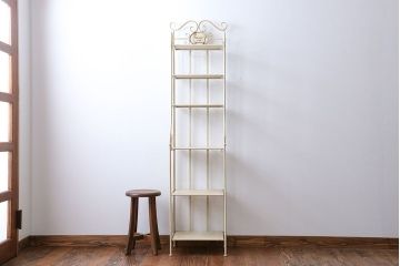 アンティーク家具　イギリスアンティーク　バスルーム用アイアンキャビネット