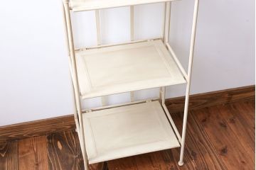 アンティーク家具　イギリスアンティーク　バスルーム用アイアンキャビネット