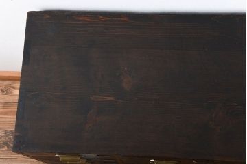 アンティーク家具　アンティーク　ネームプレート付き　脚付き14杯引き出し