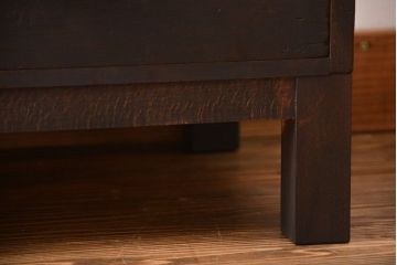 アンティーク家具　アンティーク　ネームプレート付き　脚付き14杯引き出し
