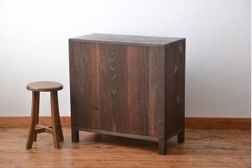 アンティーク家具　アンティーク　ネームプレート付き　脚付き14杯引き出し